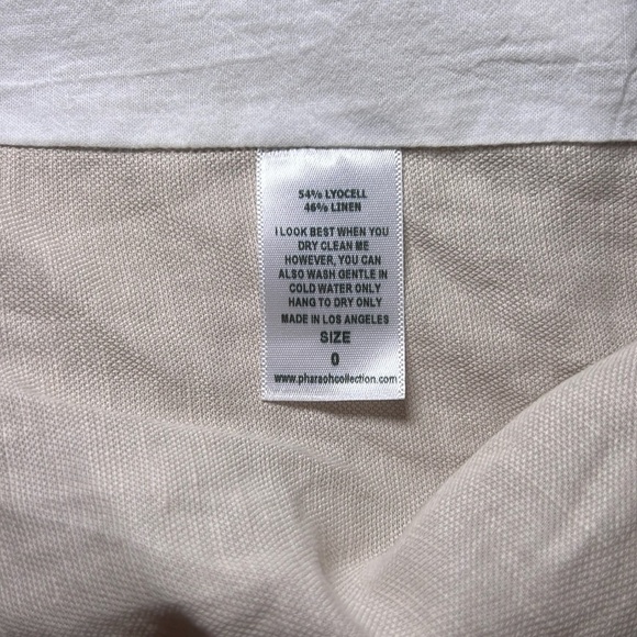 Pharaoh Tan Linen Coastal Business Casual Long Sleeve Jacket A11 - Picture 4 of 4